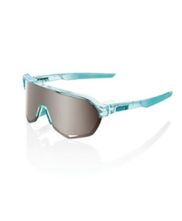 100% S2 Sunglasses Polished Translucent Mint / Hiper Silver Mirror