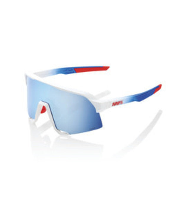100% S3 Sunglasses Totalenergies Team White / Hiper Blue Mirror