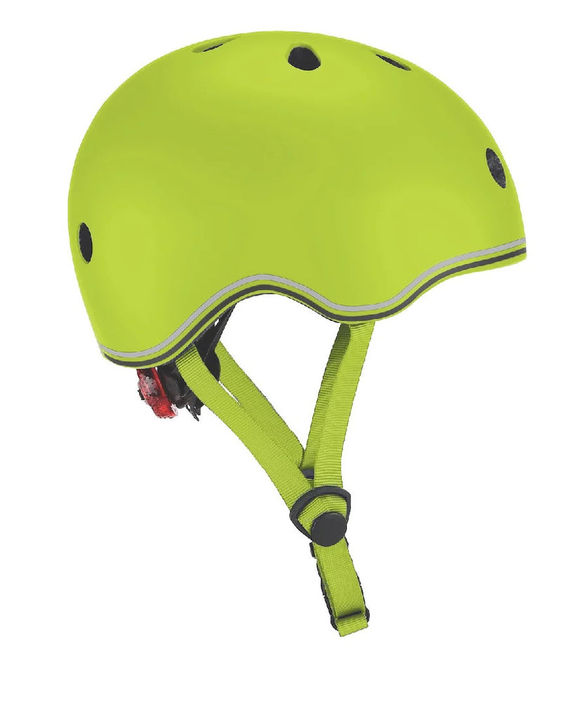 Casque Enfant Globber GO•UP XXS/XS - Taille 45-51 Cm - Coque PC Légère, Lumières LED, 11 Aérations - Pour Trottinette, Vélo - 12