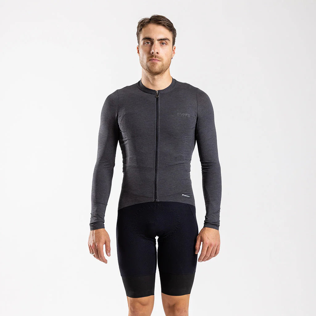 Men's Librio Long Sleeve Race Fit Jersey (Charcoal)