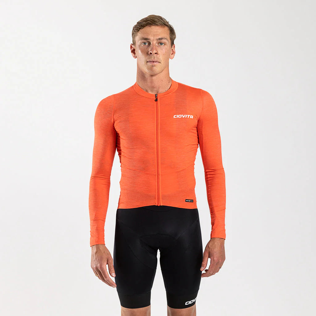 Men's Librio Long Sleeve Race Fit Jersey (Tangerine)