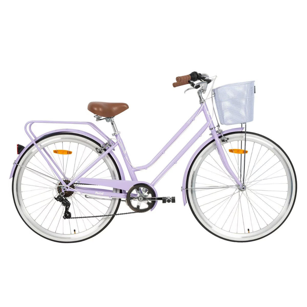 Pedal Uptown Classic Vintage Cruiser Bike Lilac