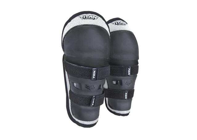 FOX TITAN PEEWEE KNEE/SHIN GUARD BLACK/SILVER