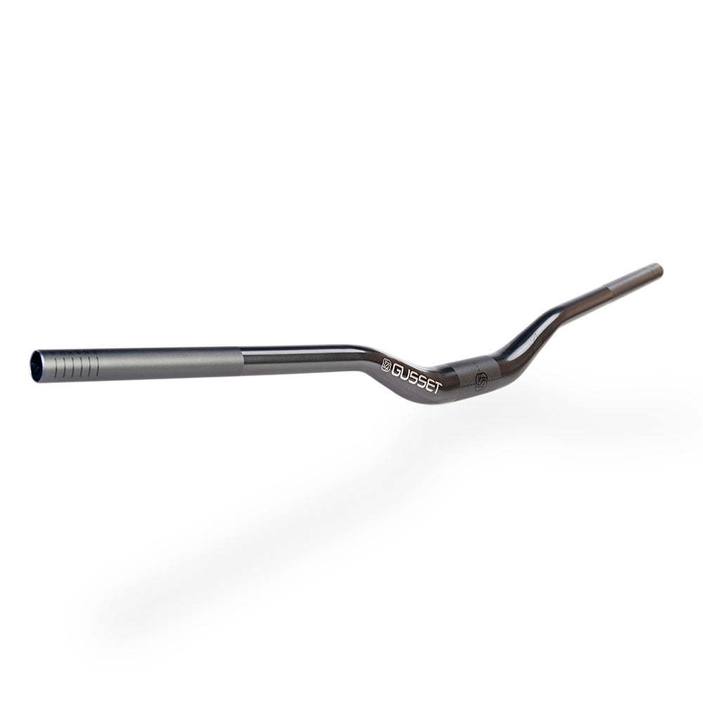 GUSSET S2 35MM RISER BAR 50MM RISE MATT JONES HANDLEBARS GREY