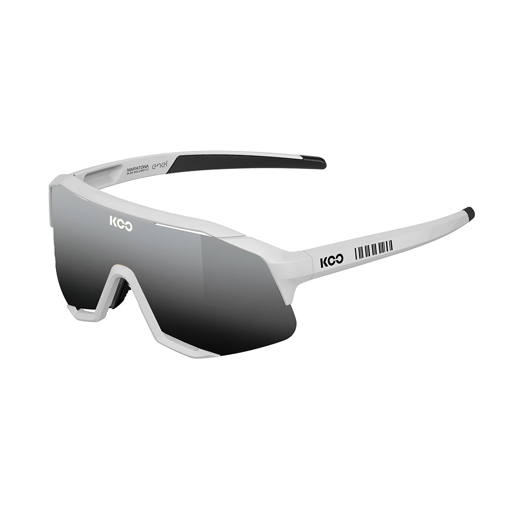 KOO DEMOS MDD White Matt L.Silver Gradient MR SUNGLASSES