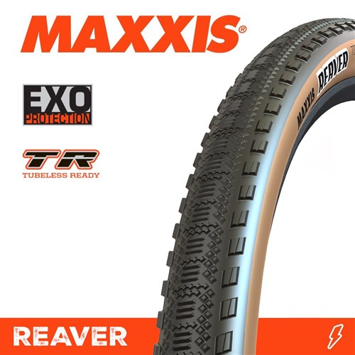 MAXXIS REAVER 700 X 40C TYRE EXO TR TANWALL FOLD 120TPI